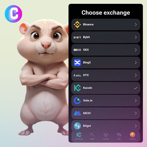 Airdrop Crypto Hamster Kombat facile