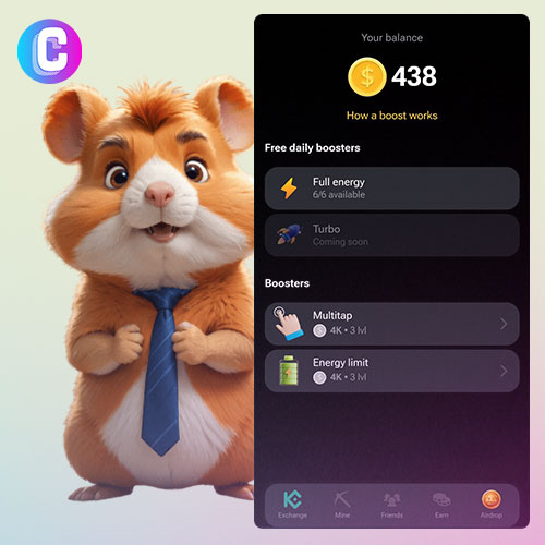 Airdrop Crypto Hamster Kombat moyen