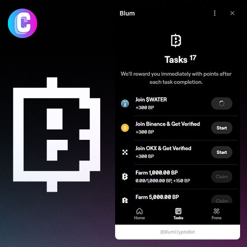 Airdrop Crypto Blum - Task